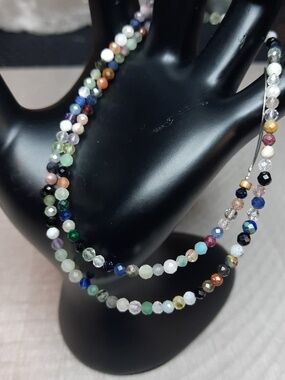 3mm Faceted Multi Gem Stone 15in Strand #7